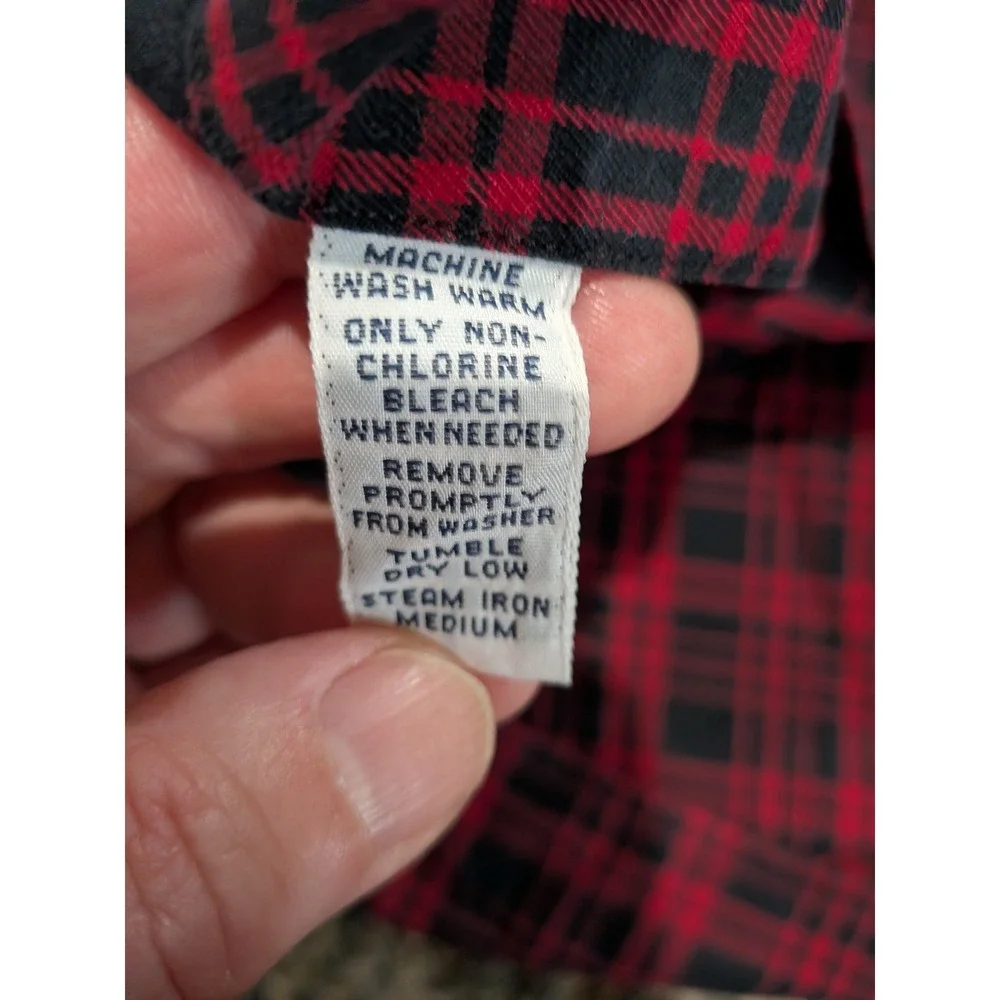 Polo Ralph Lauren Mens XL Blake Red Black Plaid 100% Cotton Button Down Shirt